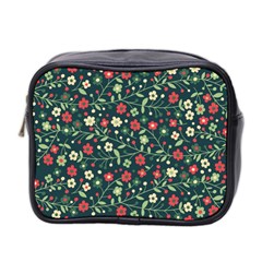 Flowering Branches Seamless Pattern Mini Toiletries Bag (two Sides) by Nexatart