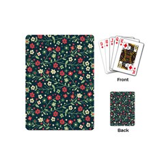 Flowering Branches Seamless Pattern Playing Cards Single Design (mini)