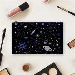 Starry Night  Space Constellations  Stars  Galaxy  Universe Graphic  Illustration Cosmetic Bag (medium) by Nexatart