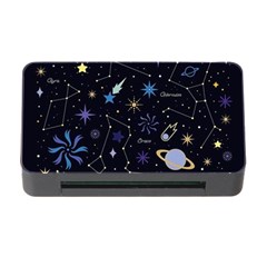 Starry Night  Space Constellations  Stars  Galaxy  Universe Graphic  Illustration Memory Card Reader With Cf by Nexatart