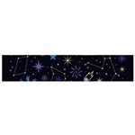 Starry Night  Space Constellations  Stars  Galaxy  Universe Graphic  Illustration Small Flano Scarf Front