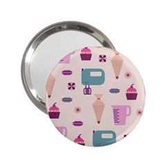 Seamless Bakery Vector Pattern 2.25  Handbag Mirrors