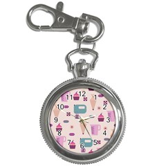 Seamless Bakery Vector Pattern Key Chain Watches