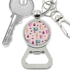 Seamless Bakery Vector Pattern Bottle Opener Key Chain