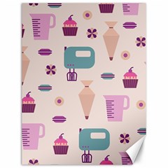 Seamless Bakery Vector Pattern Canvas 12  x 16 