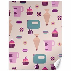 Seamless Bakery Vector Pattern Canvas 18  x 24 