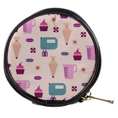 Seamless Bakery Vector Pattern Mini Makeup Bag