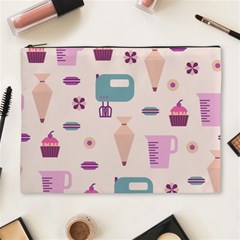 Seamless Bakery Vector Pattern Cosmetic Bag (XL)