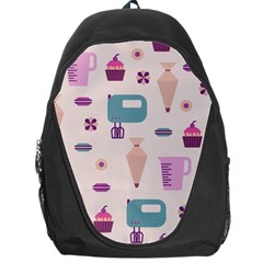 Seamless Bakery Vector Pattern Backpack Bag