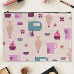 Seamless Bakery Vector Pattern Cosmetic Bag (XXXL)