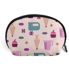 Seamless Bakery Vector Pattern Accessory Pouch (Large)