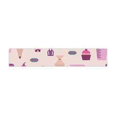 Seamless Bakery Vector Pattern Flano Scarf (Mini)