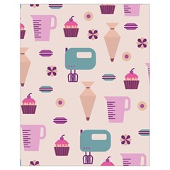 Seamless Bakery Vector Pattern Drawstring Bag (Small)