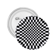 Illusion Checkerboard Black And White Pattern 2 25  Buttons by Nexatart