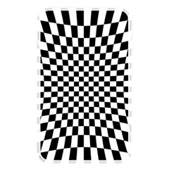 Illusion Checkerboard Black And White Pattern Memory Card Reader (rectangular)