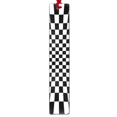 Illusion Checkerboard Black And White Pattern Large Book Marks by Nexatart