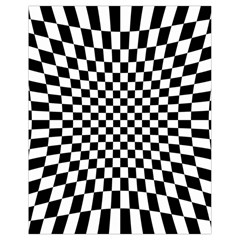 Illusion Checkerboard Black And White Pattern Drawstring Bag (small) by Nexatart