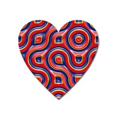 Pattern Curve Design Heart Magnet