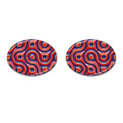 Pattern Curve Design Cufflinks (oval)