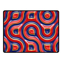 Pattern Curve Design Fleece Blanket (small) by Nexatart