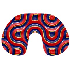 Pattern Curve Design Travel Neck Pillow by Nexatart