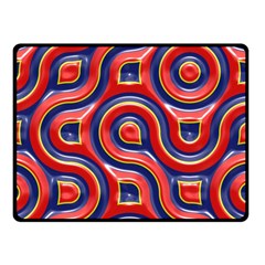 Pattern Curve Design Double Sided Fleece Blanket (small)  by Nexatart