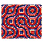 Pattern Curve Design Double Sided Flano Blanket (Small)  50 x40  Blanket Front