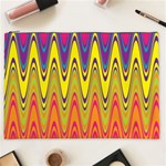 Retro Colorful Waves Background Cosmetic Bag (XXL) Front