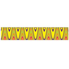 Retro Colorful Waves Background Large Flano Scarf 