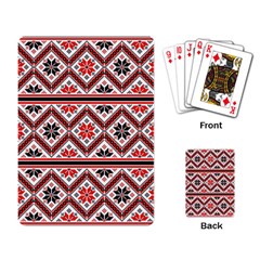 Folklore Ethnic Pattern Background Playing Cards Single Design (rectangle)