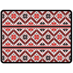 Folklore Ethnic Pattern Background Fleece Blanket (large) 