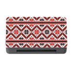 Folklore Ethnic Pattern Background Memory Card Reader with CF Front