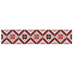 Folklore Ethnic Pattern Background Small Flano Scarf