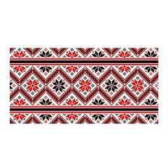 Folklore Ethnic Pattern Background Satin Wrap by Nexatart