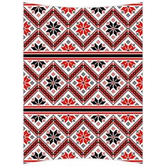 Folklore Ethnic Pattern Background Back Support Cushion by Nexatart