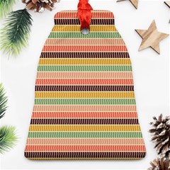 Vintage Stripes Lines Background Bell Ornament (two Sides)