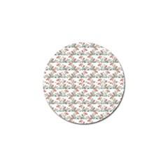 Photo Illustration Floral Motif Striped Design Golf Ball Marker (4 Pack) by dflcprintsclothing