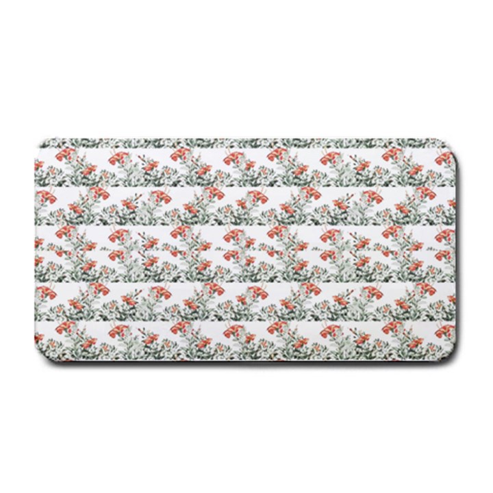 Photo Illustration Floral Motif Striped Design Medium Bar Mats