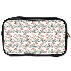 Photo Illustration Floral Motif Striped Design Toiletries Bag (one Side) by dflcprintsclothing