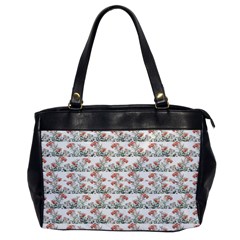 Photo Illustration Floral Motif Striped Design Oversize Office Handbag by dflcprintsclothing