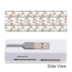 Photo Illustration Floral Motif Striped Design Memory Card Reader (stick)