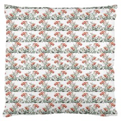 Photo Illustration Floral Motif Striped Design Large Cushion Case (one Side) by dflcprintsclothing