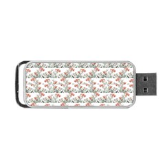 Photo Illustration Floral Motif Striped Design Portable Usb Flash (one Side) by dflcprintsclothing