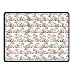 Photo Illustration Floral Motif Striped Design Double Sided Fleece Blanket (small)  by dflcprintsclothing