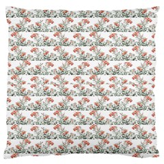 Photo Illustration Floral Motif Striped Design Standard Flano Cushion Case (one Side) by dflcprintsclothing