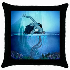 Wonderful Jellyfish Women Throw Pillow Case (black) by FantasyWorld7