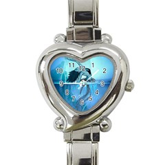 Wonderful Jellyfish Women Heart Italian Charm Watch by FantasyWorld7