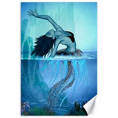 Wonderful Jellyfish Women Canvas 24  X 36  by FantasyWorld7