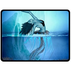 Wonderful Jellyfish Women Fleece Blanket (large)  by FantasyWorld7