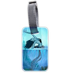 Wonderful Jellyfish Women Luggage Tag (two Sides) by FantasyWorld7